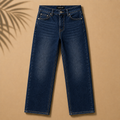 KASAULIZE Deep Indigo Straight Jeans