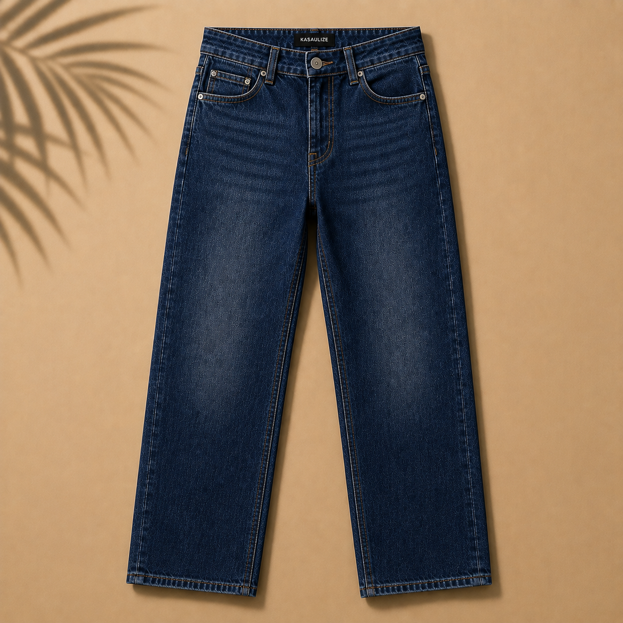 KASAULIZE Deep Indigo Straight Jeans