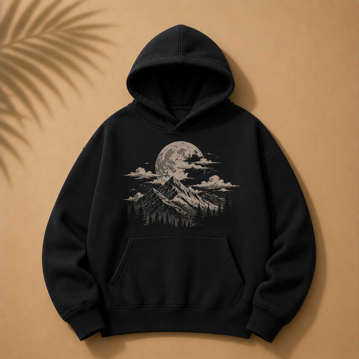 KASAULIZE Printed Hoodie Nature Black